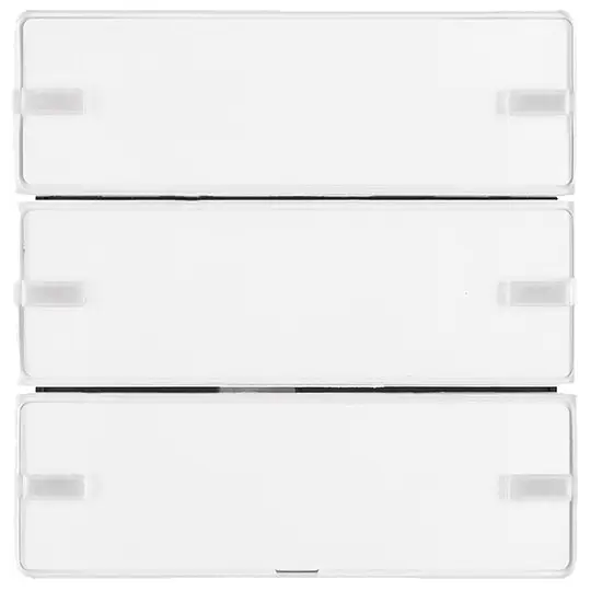 Berker Tastsensor Komfort Q.x 3-fach mit Beschriftungsschild KNX polarweiß samt Schneller Versand