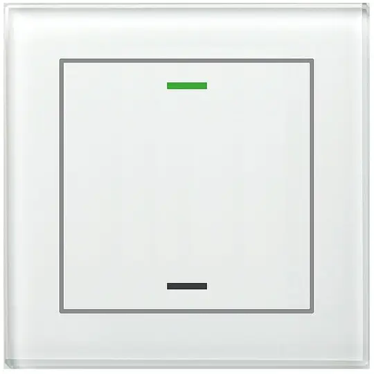 Kostenloser Versand Glastaster II Light 1-fach, RGBW, mit Temperatursensor, Weiß, Neutral