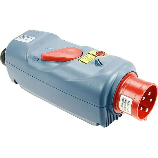 CEE-Motorschutzstecker PCE IP44, 5-polig, 32A, 6,3 - 10A - grau Highlight