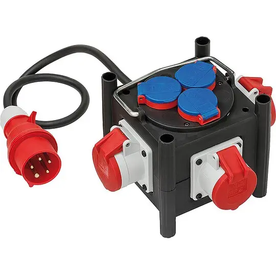 Angebot Kompakter Stromverteiler TPE- Gehäuse 1m H07RN-F5G1.5 3xCEE400V + 3x230V