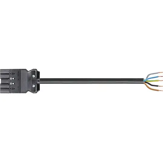 Verbindungsleit. Wieland GST18i5 1,0 m, schwarz, H05VV-F 5G1,5 mm² 5-poliger Stecker - freies Ende Neuheit