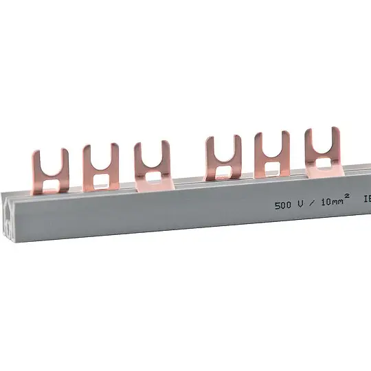 Direkt Vom Hersteller Sammelschiene GM.3.57.100/10, 1 Meter zuschneidbar 10 mm², Gabel, 3-phasig