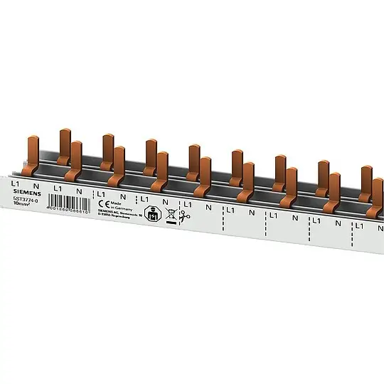 Super-Preis Stiftsammelschiene, 10 mm² 1p/N für AFDD-LS / 1000 mm Siemens 5ST3774-0 (55TE)