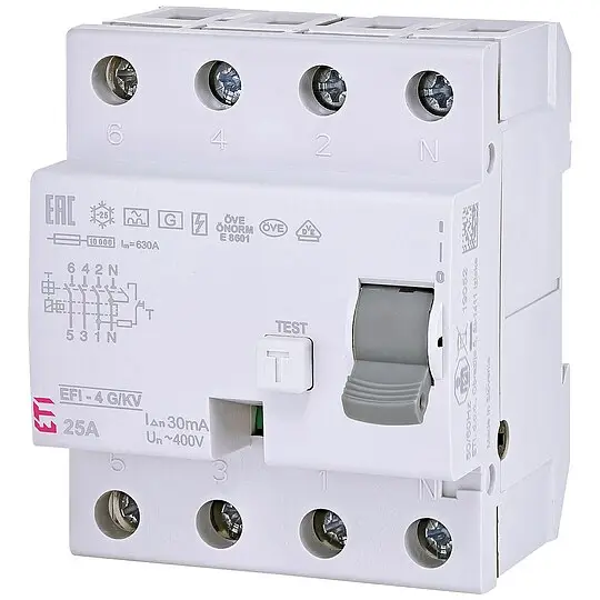 Bestseller FI-Schalter EFI-4, 4-polig, 40A, 30 mA, Typ A, kurzzeit- verzögert