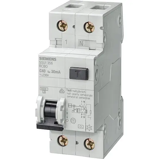 Rabatt FI/LS-Schalter Siemens, 6KA, Typ A, B20A, 30 mA, 5SU1356-6KK20