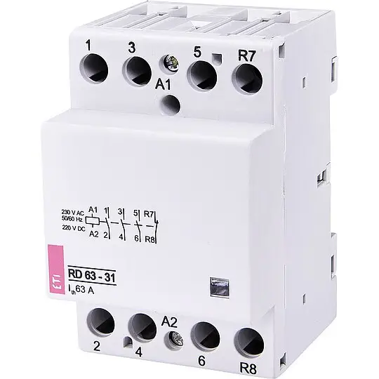 Direktkauf Einbauschütz RD63-31 230VAC/DC, 63A, 3S, 1Ö, 3Module, brummfrei