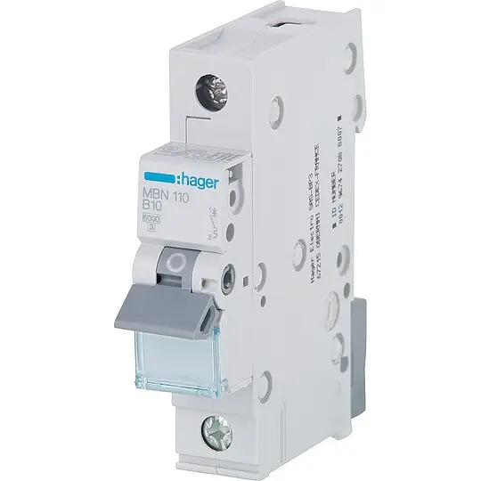Expressversand Leitungsschutzschalter Hager, B10A 1p, 6kA, MBN110