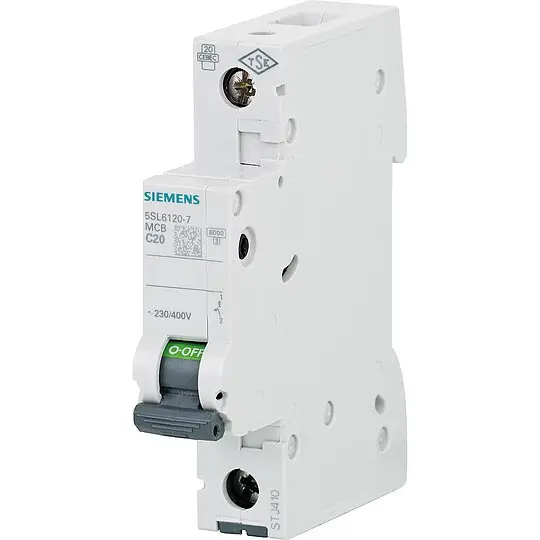 Beliebt Leitungsschutzschalter Siemens, 6KA, 1-polig, C20A, 5SL6120-7