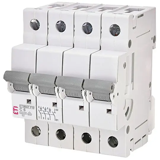 Bestpreis ETI Leitungsschutzschalter ETIMAT P10 3-polig + N, 10kA, C6, REG