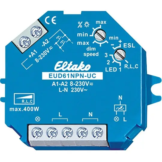 Dimmerschalter Eltako, EUD61NPN-UC Finale Aktion