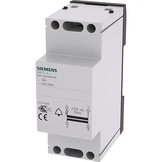 Klingeltransformator Siemens 8VA PRIM 230-240V, 50HZ, SEK 8V, 12V Knallerangebot