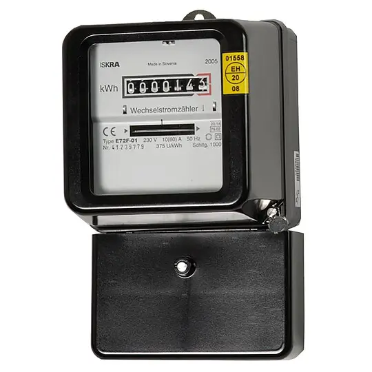 KDK Wechselstromzähler für Direktanschluss, 230V, 50Hz, elektromechanisch 10(40)A, instandgesetzt, beglaubigt Wochenendangebot