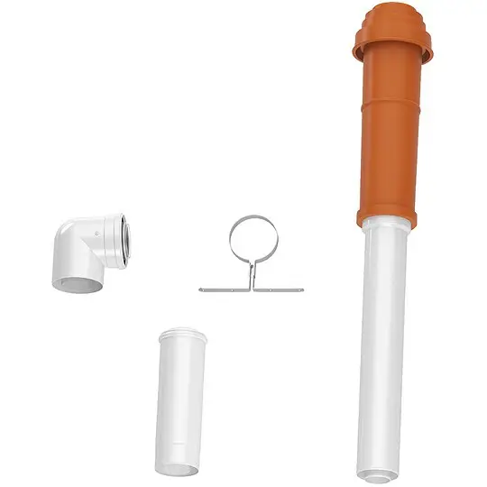 Sonderaktion BOSCH Grundbausatz C33x, rot, hinten - Ø 80/125 mm - 7738112759