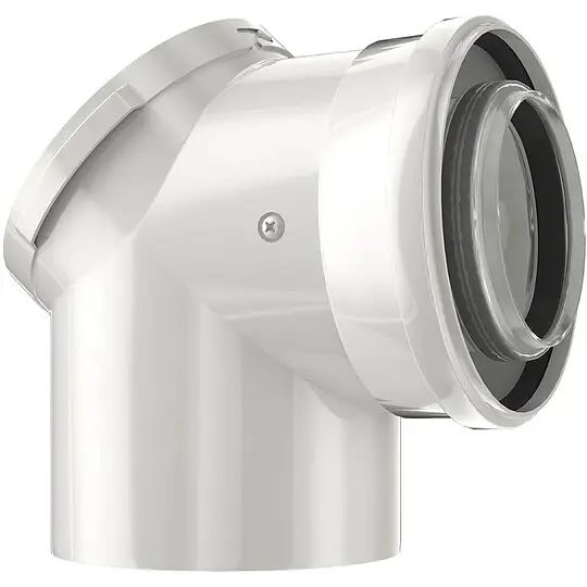 Aktuell BOSCH Doppelrohrbogen Prüföffnung - Ø 80/125 mm - 7738112665