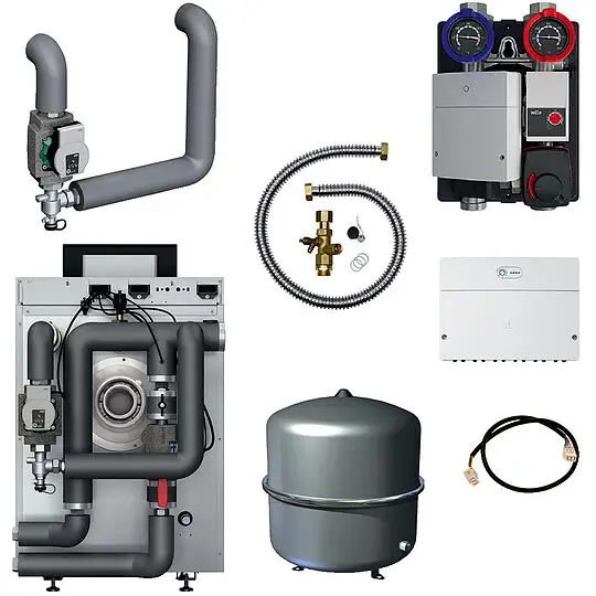 Neu Im Sortiment BOSCH Installationspaket INPA 110 (40kW), 1 gemischter HK mit nebenstehendem Speicher - 7739623795