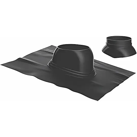 Aktuell Buderus Universal-Dachziegel für Luft-/Abgas-System - Ø 125 mm - 5° bis 25° - schwarz - 7738112511