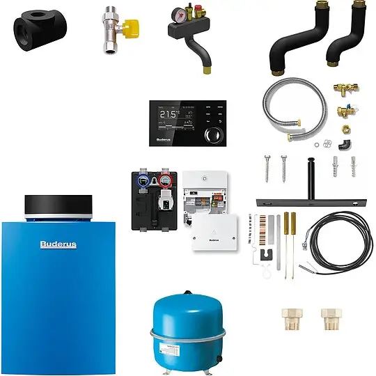 Heißes Angebot Buderus GB212 Logaplus Gas-Brennwert Heizungspaket K60S mit Regelgerät & Zubehör - 15 kW - 7739610436