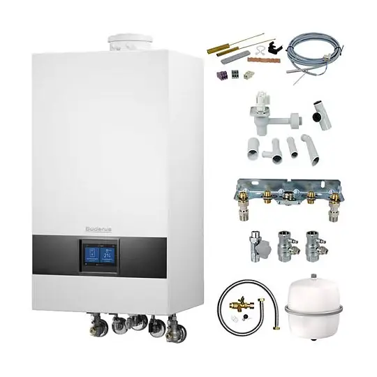 Ausverkauf Buderus GB172i.2 Logaplus Gas-Brennwert Paket W22S mit Regelung BC400 - 15 kW - 7739621318