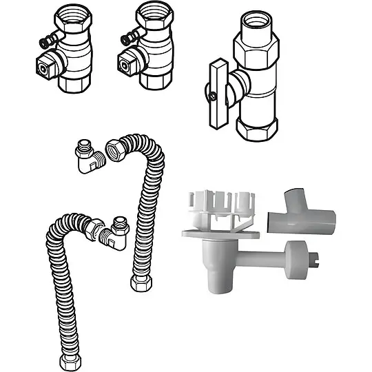 Buderus Anschluss-Set 7 Aufputz, AS7-AP - 7736613434 Highlight