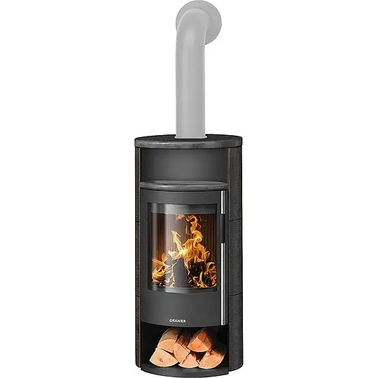 Kaminofen Oranier Polar Neo 6, Keramik Namib / Stahl schwarz, 6,5 kW - 5566 84 Preis Gesenkt