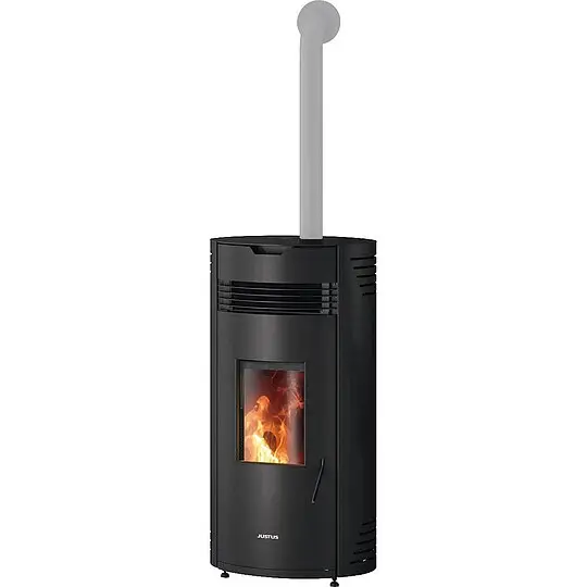 Rabatt Pelletofen Justus Norta, Stahl schwarz, 8 kW - 7944 11