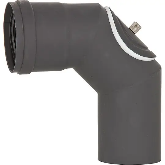 Pellet-Abgasrohr-Bogen 90° Ø 80 mm mit Revision, lackiert, mit Silikondichtung Jetzt Kaufen