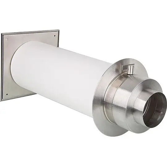 Markenprodukt Doppelklappe LKH 60 mit Wanddurchführung, Anschluss Ø 60 mm
