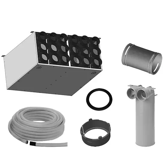 WOLF Zubehörpaket CWL-F-300 Rohbau Schlauch DN 75/63 antistatisch/-bakteriell - 2577607Z10 Letzte Chance