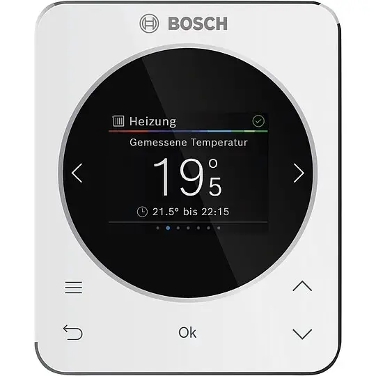 BOSCH raumtemperaturgeführter Regler CR 120, für 1 Heizkreis, 2,4''-Display - 116 x 95 x 21 mm - 7738112950 Finale Aktion