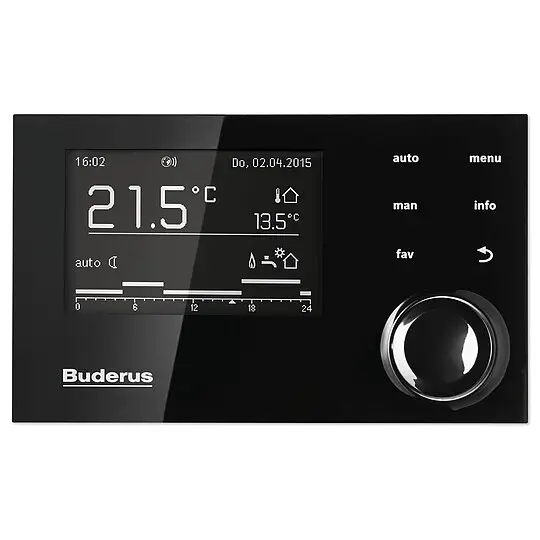 Buderus Logamatic EMS plus - RC310 witterungsgeführt - mit Außenfühler - Farbe schwarz - 7738113411 Neuheit