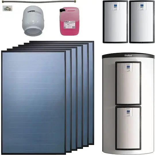 Vaillant Solarthermie-Paket 9.446/5 - 6 Kollektoren VFK 145 V mit Speicher VPS 1000/3-7 - 15,06 m² - 0010042372 Sonderangebot