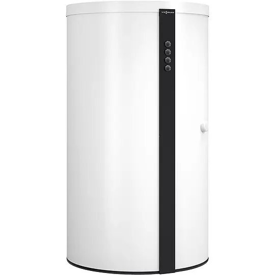 Kostenloser Versand Viessmann Pufferspeicher Vitocell 160-E SESB 910l S1 mit einem Wärmetauscher - Farbe vitopearlwhite - Z029535