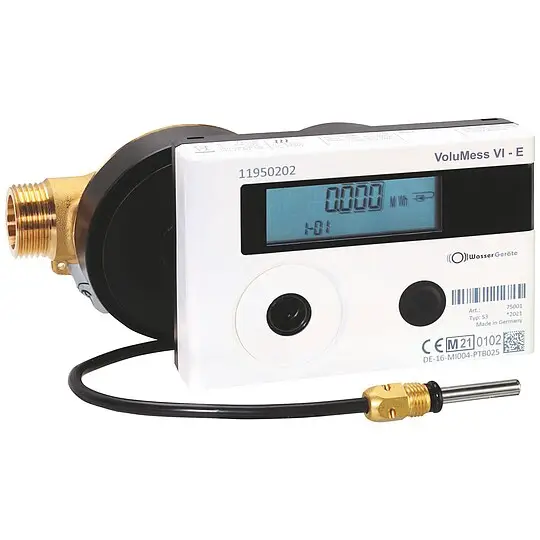 Knallerangebot Wärmemengenzähler VoluMess VI Komfort, Qn 1,5 - Fühler-Ø 5,0 mm - 3/4'' - L 110 mm