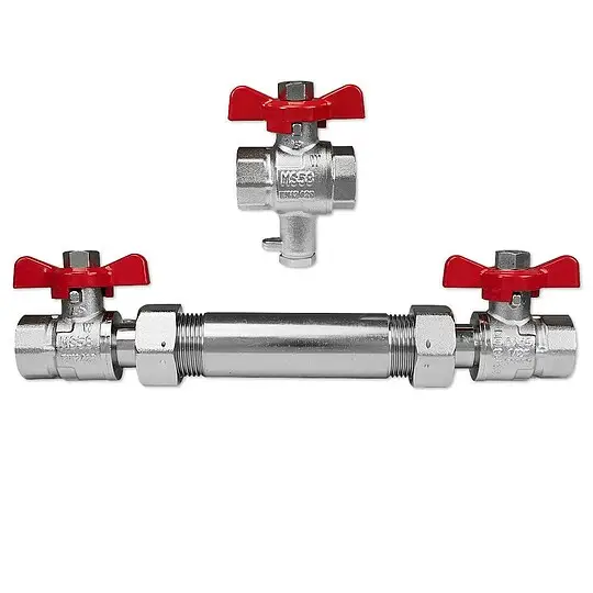 Wärmemengenzähler-Einbausatz - für Baulänge 130 mm / 3/4'' IG Heißes Angebot