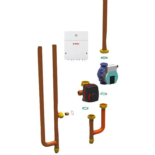 Preis Gesenkt BOSCH Zubehör für Luft/Wasser-Wärmepumpe AWMB-2HK, Anschlussset auf 2 Heizkreise für AWMB - 8738210339