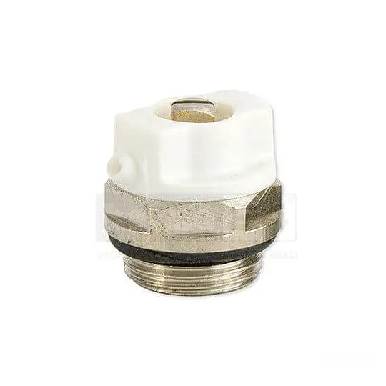 Echt Entlüftungsventil 3/8'' - drehbar - Messing vernickelt - mit O-Ring selbstdichtend