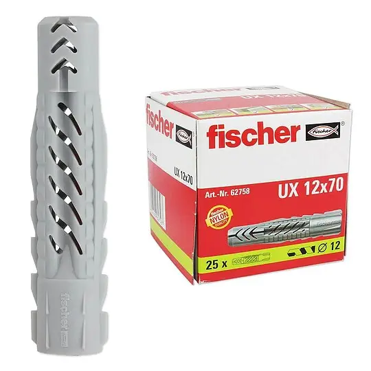 25 Stk. Fischer Universaldübel UX 12 x 70 - 62758 Abverkauf