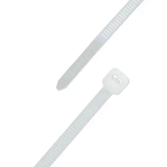 Bestpreis Kabelbinder 3,6 x 200 mm aus Polyamid 6.6 - Farbe natur - Beutel 100 Stück