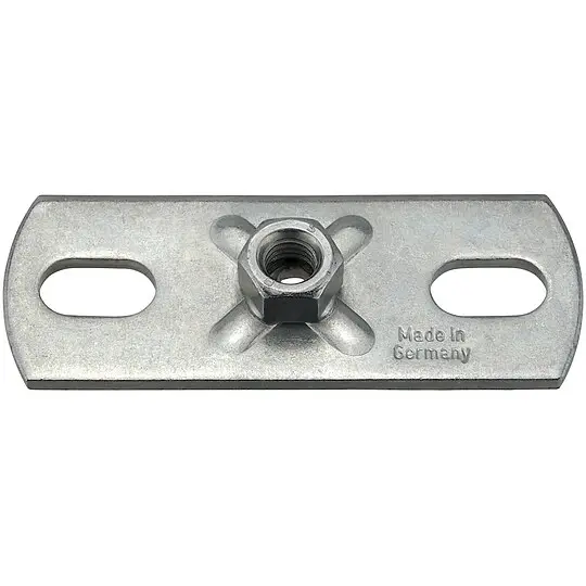Direkt Vom Hersteller Fischer Grundplatte GPL M8 - Stahl verzinkt - 30 x 80 mm - 79665