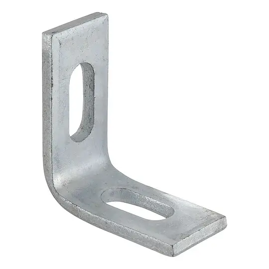 Mega-Angebot Winkel 90° verzinkt - 55 x 55 x 25 mm - mit 2 Langlöchern 10 x 25 mm - für Profil 27/18 und 28/30