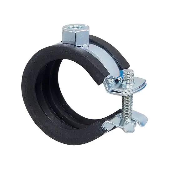 Gelenk-Rohrschelle ''Praktic'' für Rohr 31 - 36 mm mit Kippschraube und Schallschutzeinlage Sonderangebot