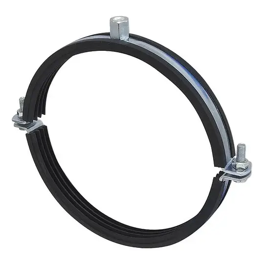 Günstig Doppel-Schraubrohrschelle für Rohr 193 - 200 mm mit Schallschutzeinlage