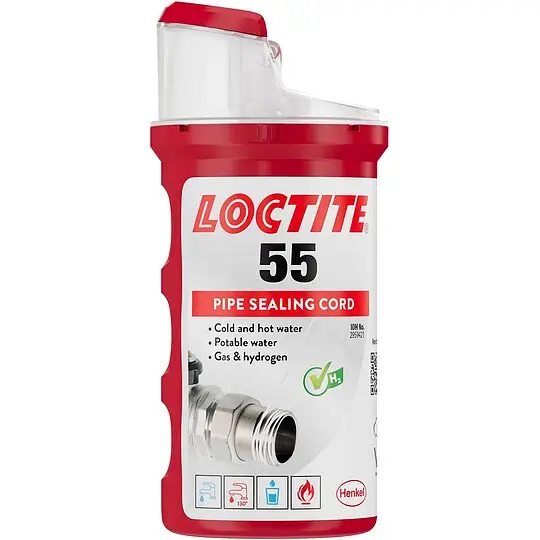 Sichere Zahlung LOCTITE Gewindedichtfaden 55 - bis Gewinde 4'' - DVGW-Zulassung - Spender 160 m