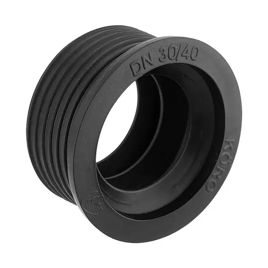 Neue Ware Gummimanschette aus EPDM für Abflussrohr - Nennweite 30/40 mm - für Anschluss DN 32 (1 1/4'')
