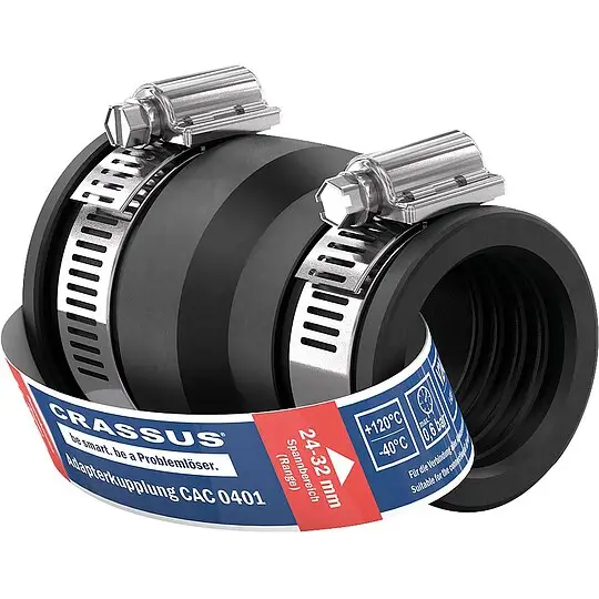 Adapterkupplung CAC 0401 Spannbereich 32-40 x 24-32mm EPDM - PN 0,6 bar Highlight