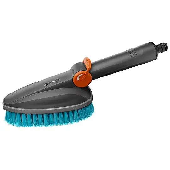 Kostenloser Versand Gardena Cleansystem Handbürste M hard, mit Schlauchanschluss, für kleinere Flächen - 18846-20