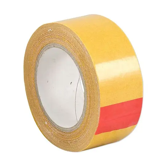 Doppelseitiges Klebeband - reißfest - mit Baumwollträger und superstarkem Kautschukkleber - B 50 mm - L 25 m - Stärke 0,2 mm Direkt Vom Hersteller