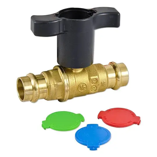 Giacomini Press-Kugelhahn für Kupfer und Edelstahl - 18 mm x 18 mm - voller Durchgang Neue Ware
