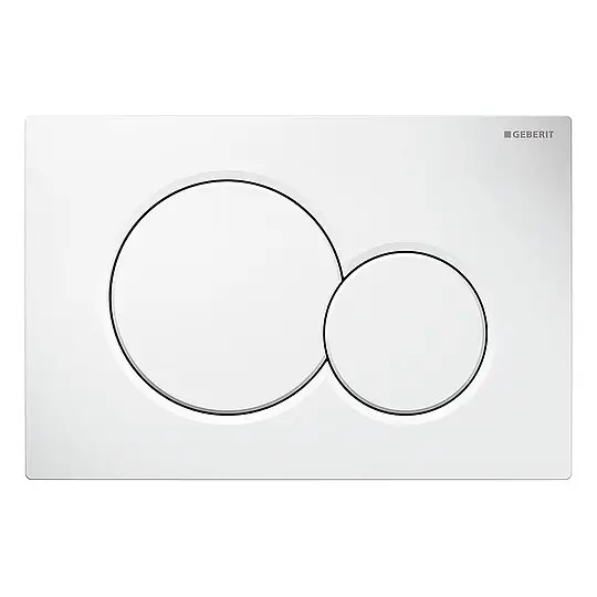 Aktuell Betätigungsplatte Geberit SIGMA01 weiß-alpin, 2-Mengen-Spülung - 115770115