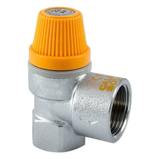 Caleffi Membran-Sicherheitsventil 1/2'' IG für Solar - 3 bar - bis 160°C - Auslass 3/4'' IG - 253043 Preisknaller